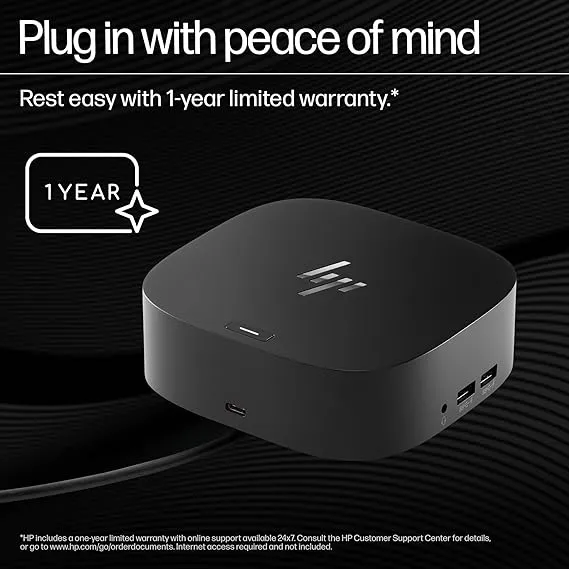 HP USB-C Dock G5 Docking Station, Black
