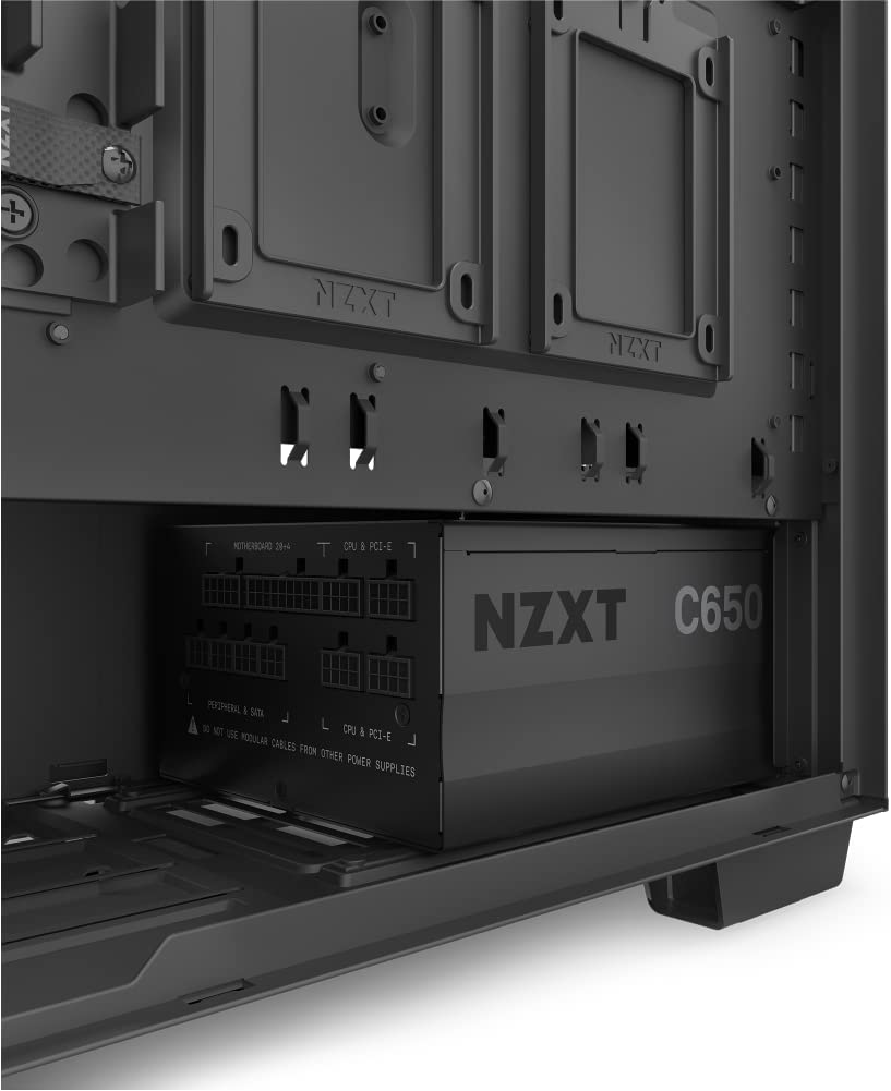NZXT C1000 PSU (2022) - PA-0G1BB-US - 1000 Watt PSU - 80+ Gold Certified - Fully Modular - Sleeved Cables - ATX Gaming Power Supply