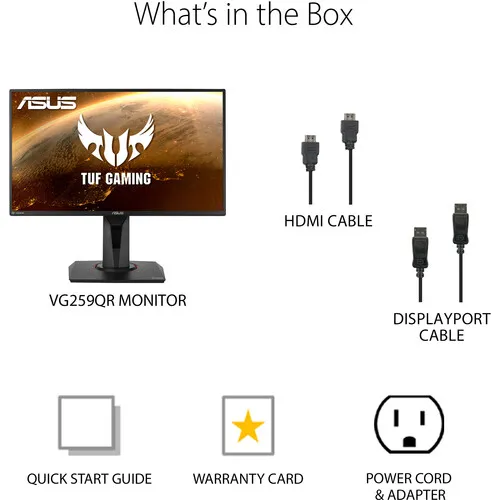 ASUS TUF Gaming VG259QR 24.5" 16:9 165 Hz IPS Gaming Monitor