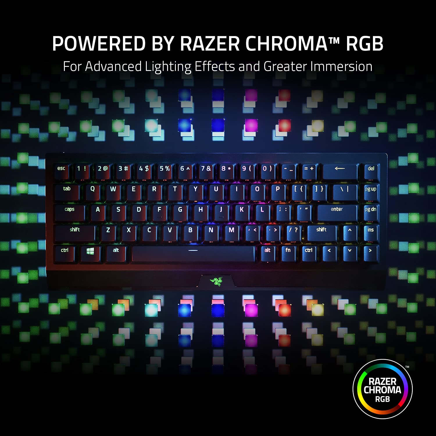 Razer BlackWidow V3 Mini HyperSpeed - Green Switch - Wireless 65% Mechanical Gaming Keyboard