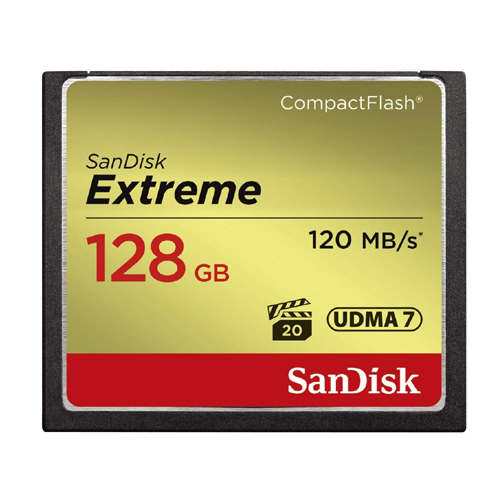 SanDisk Extreme 128GB CompactFlash Memory Card