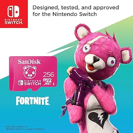 SanDisk 256GB microSDXC-Card Licensed for Nintendo-Switch, Fortnite Edition