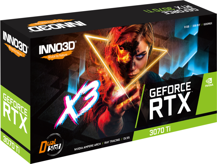 NNO3D GEFORCE RTX 3070 Ti X3 8GB GDDR6X 256-bit I PCI-E 4.0 X16 I Gaming Graphic Card - N307T3-086X-1820VA45