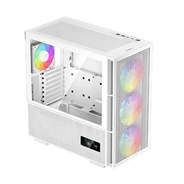 DEEPCOOL CH560 DIGITAL WH MESH ARGB E-ATX MID TOWER CABINET WHITE