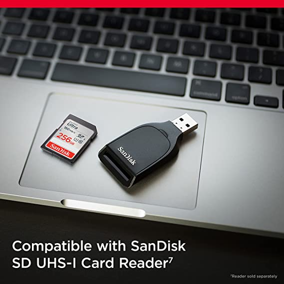 SanDisk Ultra 256GB Class 10 SDXC UHS-I SD Memory Card
