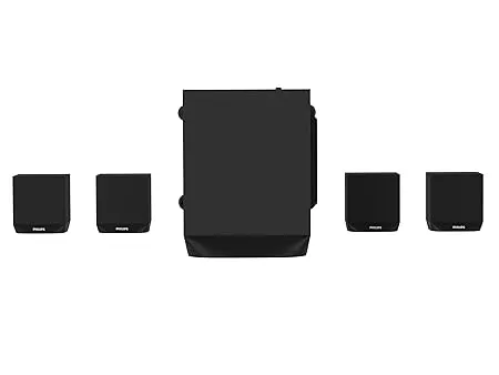 Philips Audio SPA8170B 4.1Ch 100W Bluetooth Multimedia Speaker with Rich Bass, Multi-Connectivity