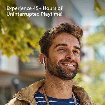 PHILIPS TAT1179BK/94 TWS Earbuds with Environmental Noise Cancellation (IPX4 Splash and Sweat Resistant, Dynamic Drivers, Black) - Image 2