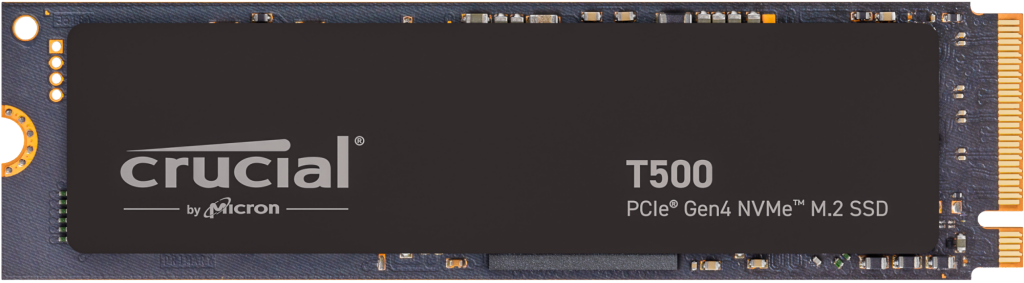 Crucial T500 500GB PCIe Gen4 NVMe M.2 SSD