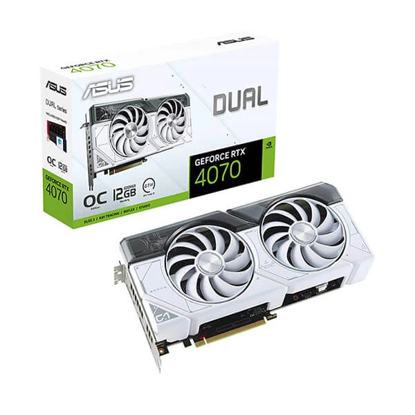 ASUS Dual GeForce RTX™ 4070 White OC Edition 12GB GRAPHIC CARD