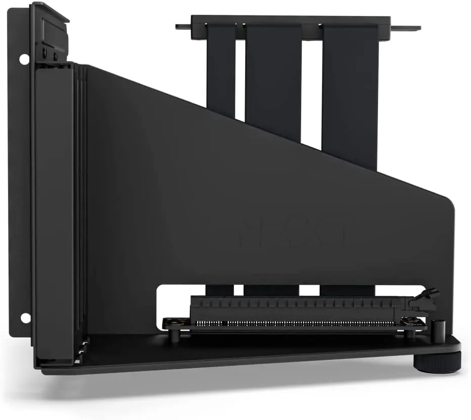 NZXT Vertical GPU Mounting Kit - AB-RH175-B1-175 mm PCIe 4.0x16 Riser Cable - GPU Holder - Sturdy Steel Bracket - Black