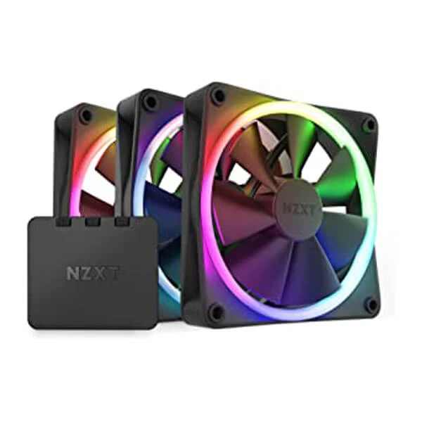 NZXT F120 RGB Duo 120mm Cabinet Fan With RGB Controller (Triple Pack)