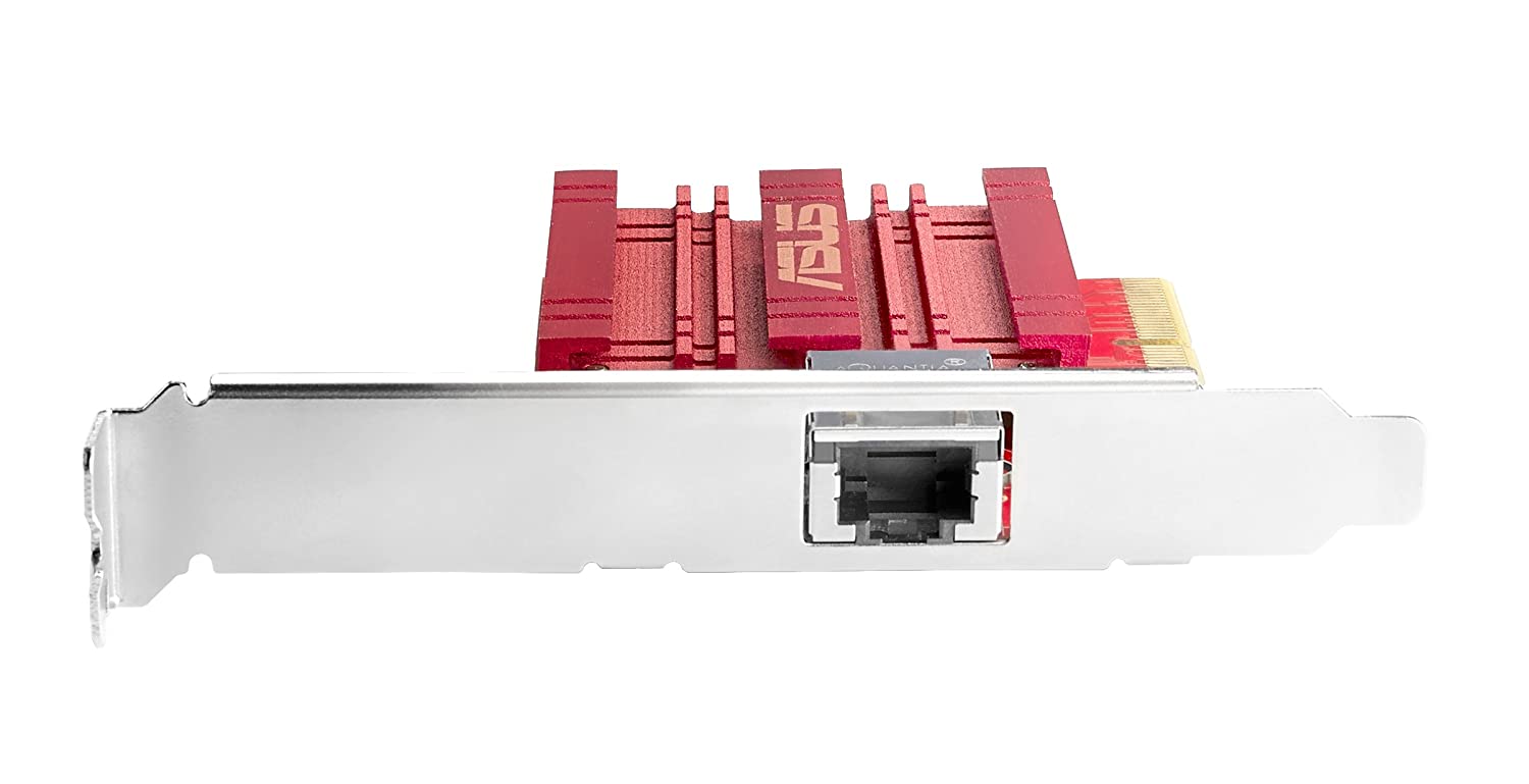 ASUS XG-C100C 10GBase-T PCIe Network Adapter with Backward Compatibility of 5/2.5/1G and 100Mbps ; RJ45 Port and Built-in QoS