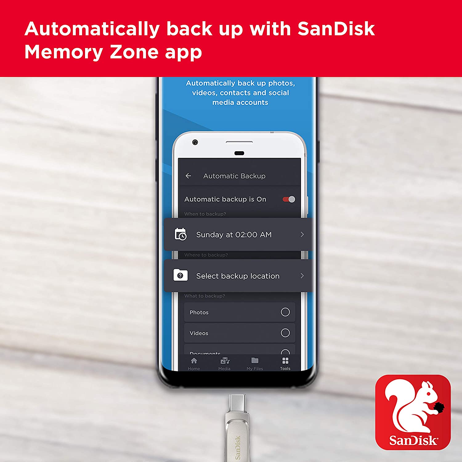 SanDisk Ultra Dual Drive Luxe Type C Flash Drive 64GB, 5Y - SDDDC4-064G-I35