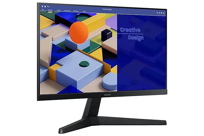 Samsung 22-inch (54.6cm) FHD Flat 1,920 x 1,080 Monitor, IPS, 75 Hz, Bezel Less Design, AMD FreeSync, Flicker Free, HDMI