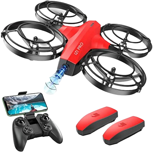 IZI PRO Nano Drone - 720P HD Camera, 2 Batteries, 360 Flip