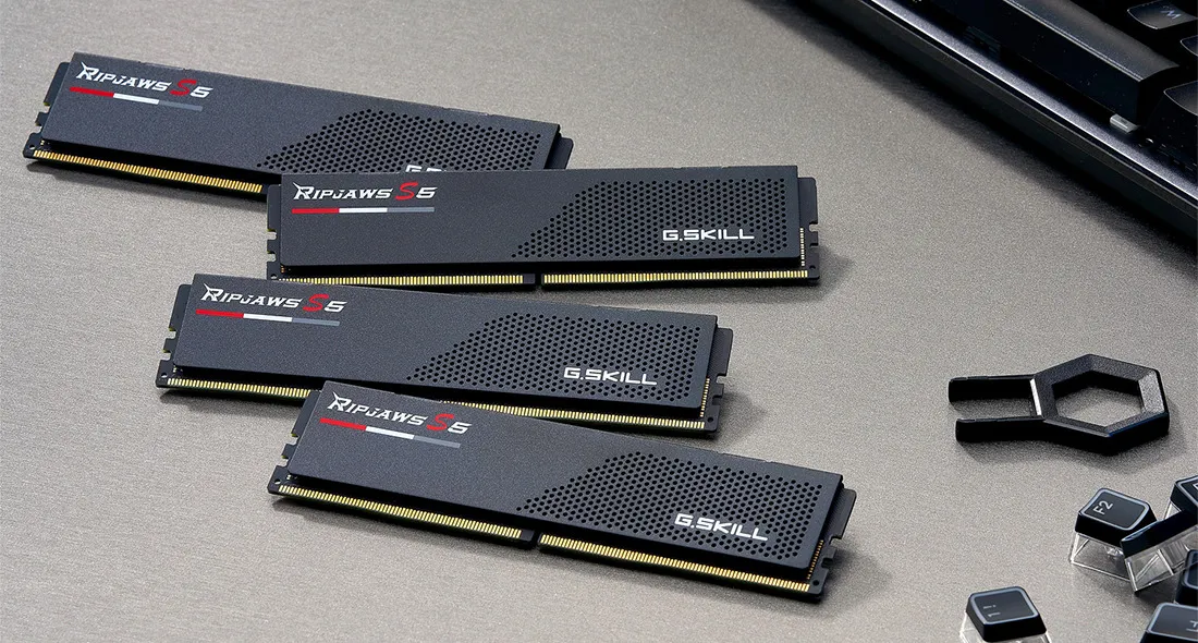 GSKILL RIPJAWS S5 64GB (2X32GB) DDR5 5200MHZ C36 RAM (F5-5200J3636D32GX2-RS5K)