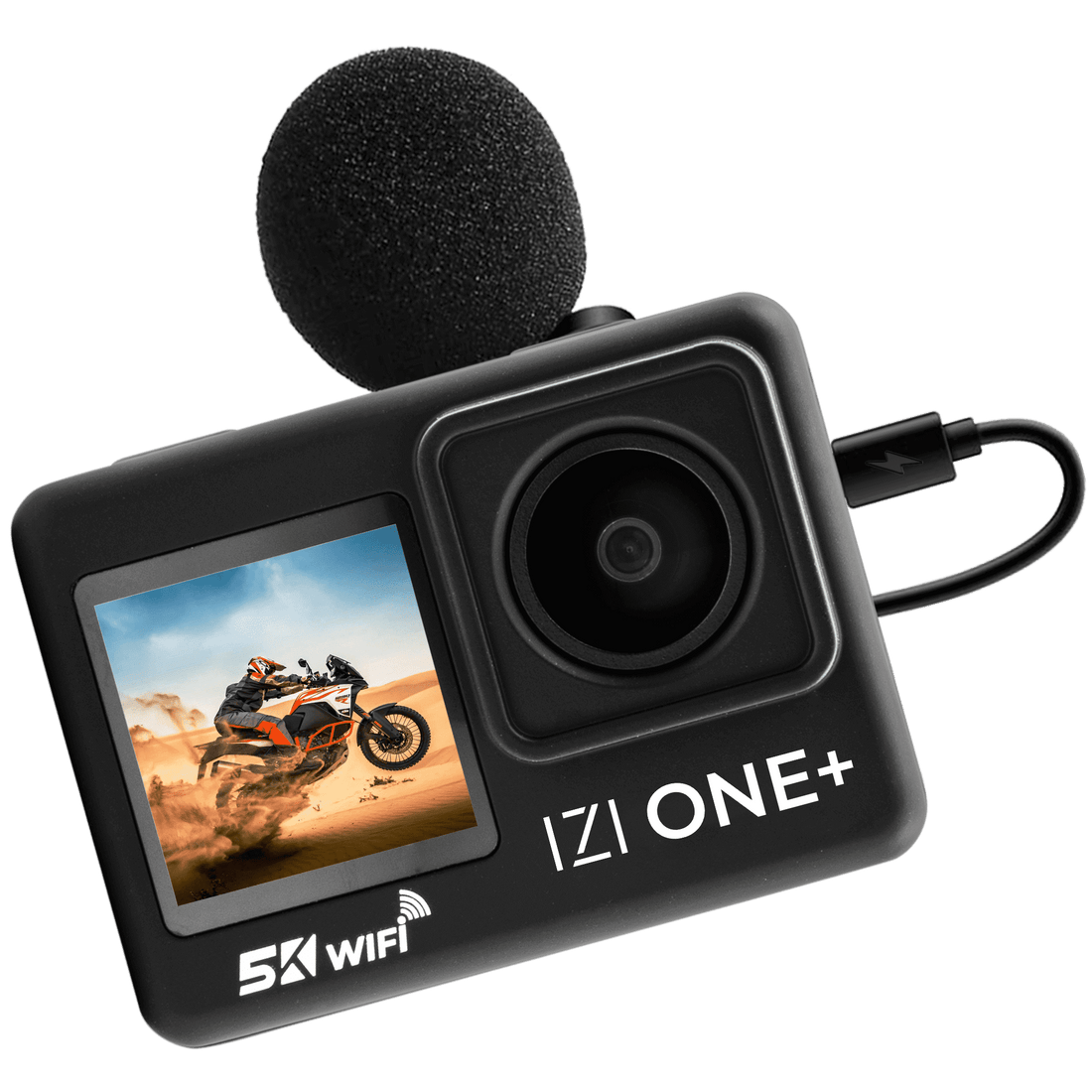 IZI ONE+ 5K Action Camera : Dual Screen, Waterproof, 48MP - Image 5