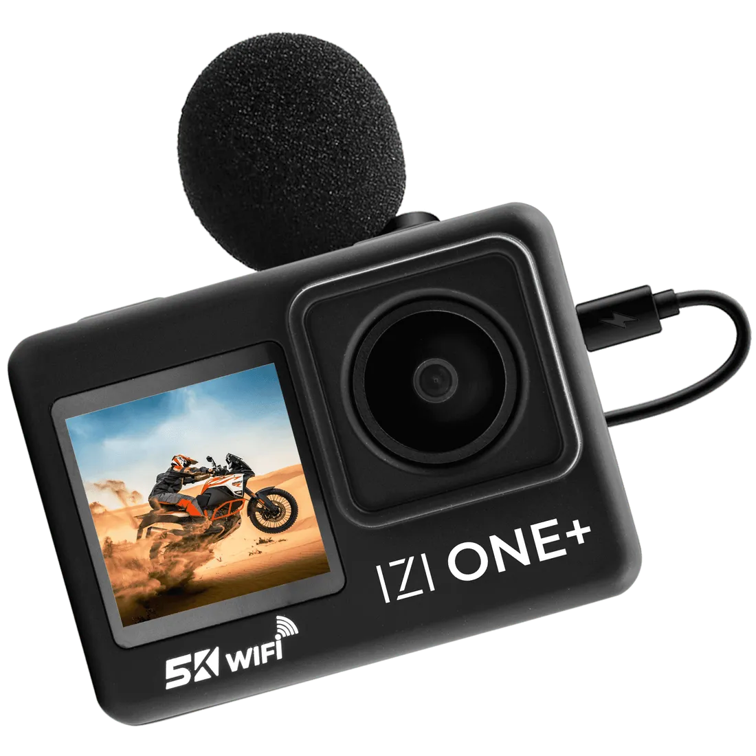 IZI ONE+ 5K Action Camera : Dual Screen, Waterproof, 48MP - Image 5
