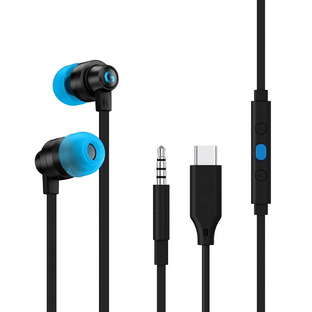 Logitech G333 Gaming Earphones with Gaming-Grade Dual Drivers Black