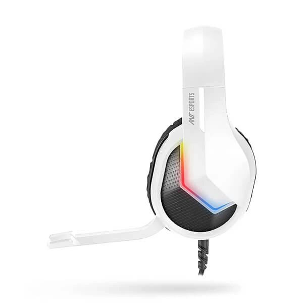Ant Esports H1100 Pro Auto RGB Over Ear Gaming Headset (White) hover view
