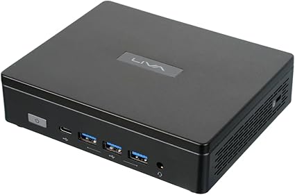 EliteGroup Liva Z5 Plus U300 Intel Raptor Lake-U Core (up to 4.4 GHz) NUC Mini PC, Desktop