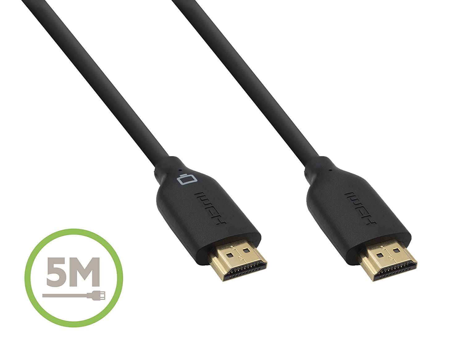 Belkin 5 m supports Ethernet, 3D, 4K, 1080p Gold Plated HDMI Cable, Black