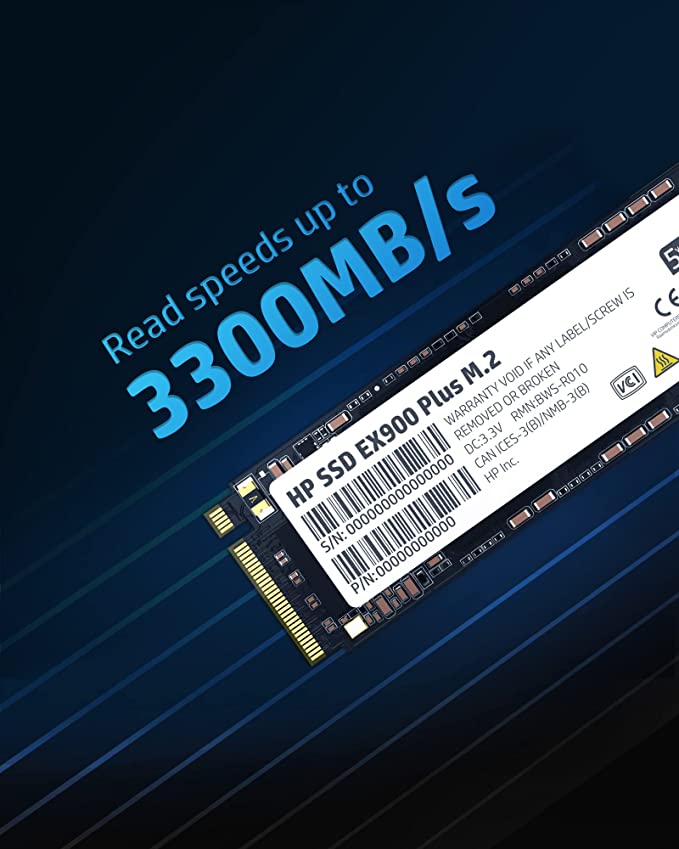 HP EX900 Plus 512GB NVMe PCIe M.2 Interface SSD