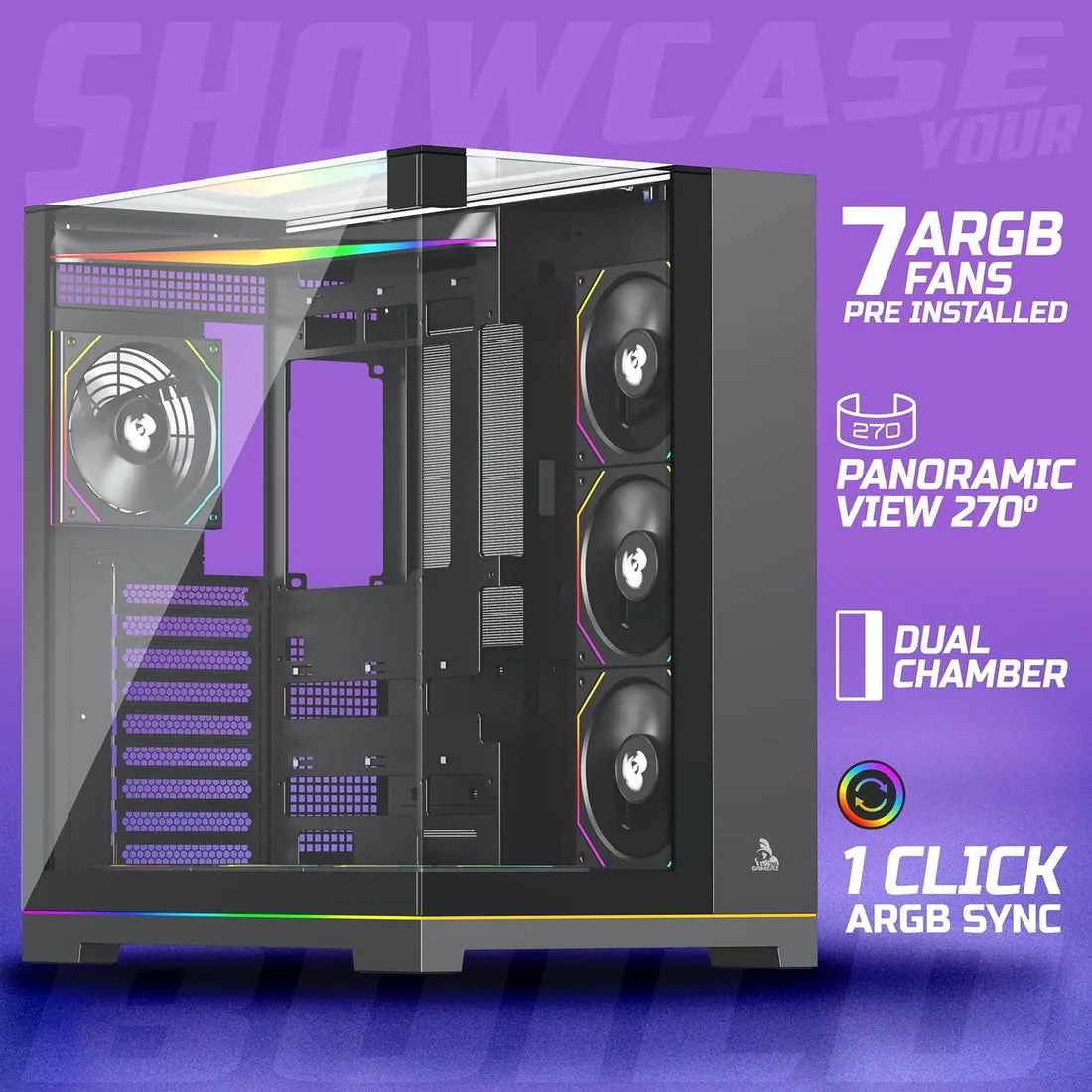 TAG GAMERZ SUPERNOVA MID-TOWER GAMING CABINET BLACK