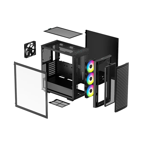 DeepCool CK560 ARGB Cabinet With USB Type-C (Black)
