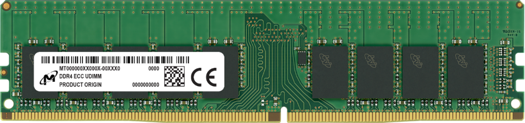 Crucial Micron 32GB DDR4-3200 ECC UDIMM 2Rx8 CL22