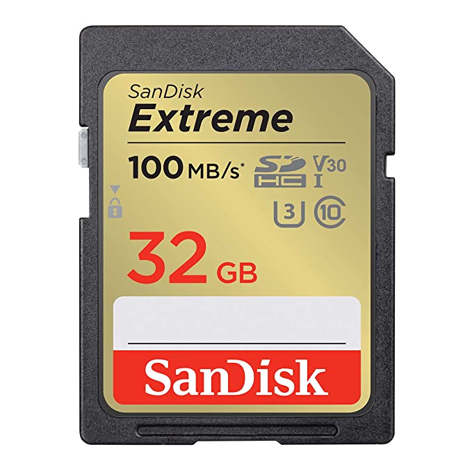 SanDisk Extreme 32GB Class 30 UHS-1 SDHC Memory Card