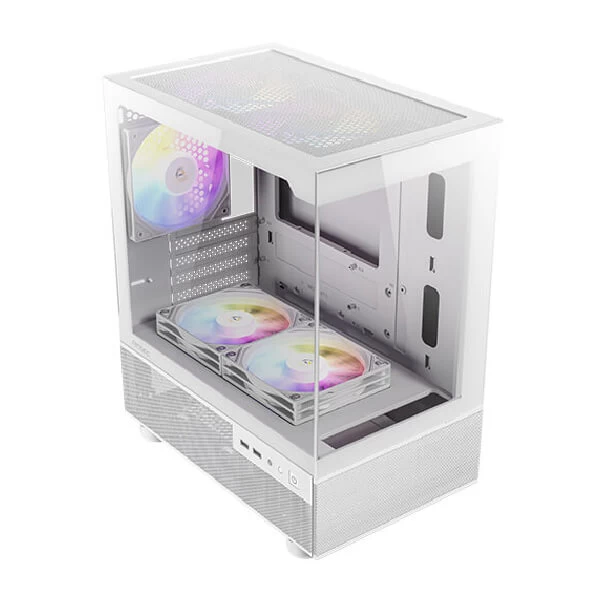 Antec CX200M RGB Elite (M-ATX) Mini Tower Cabinet (White) hover view