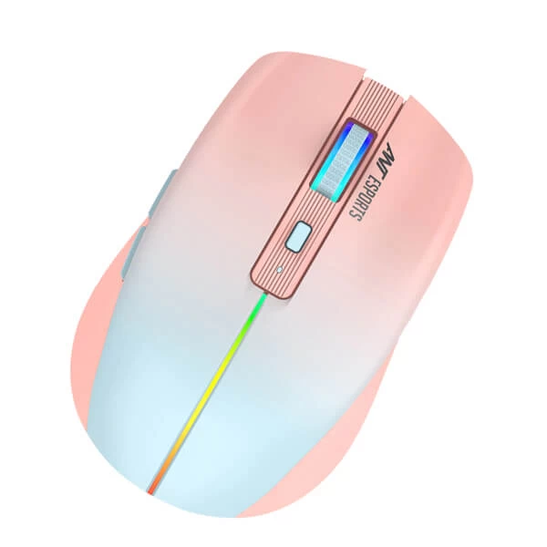 Ant Esports GM400W RGB Wireless Gaming Mouse (Rose Fog)