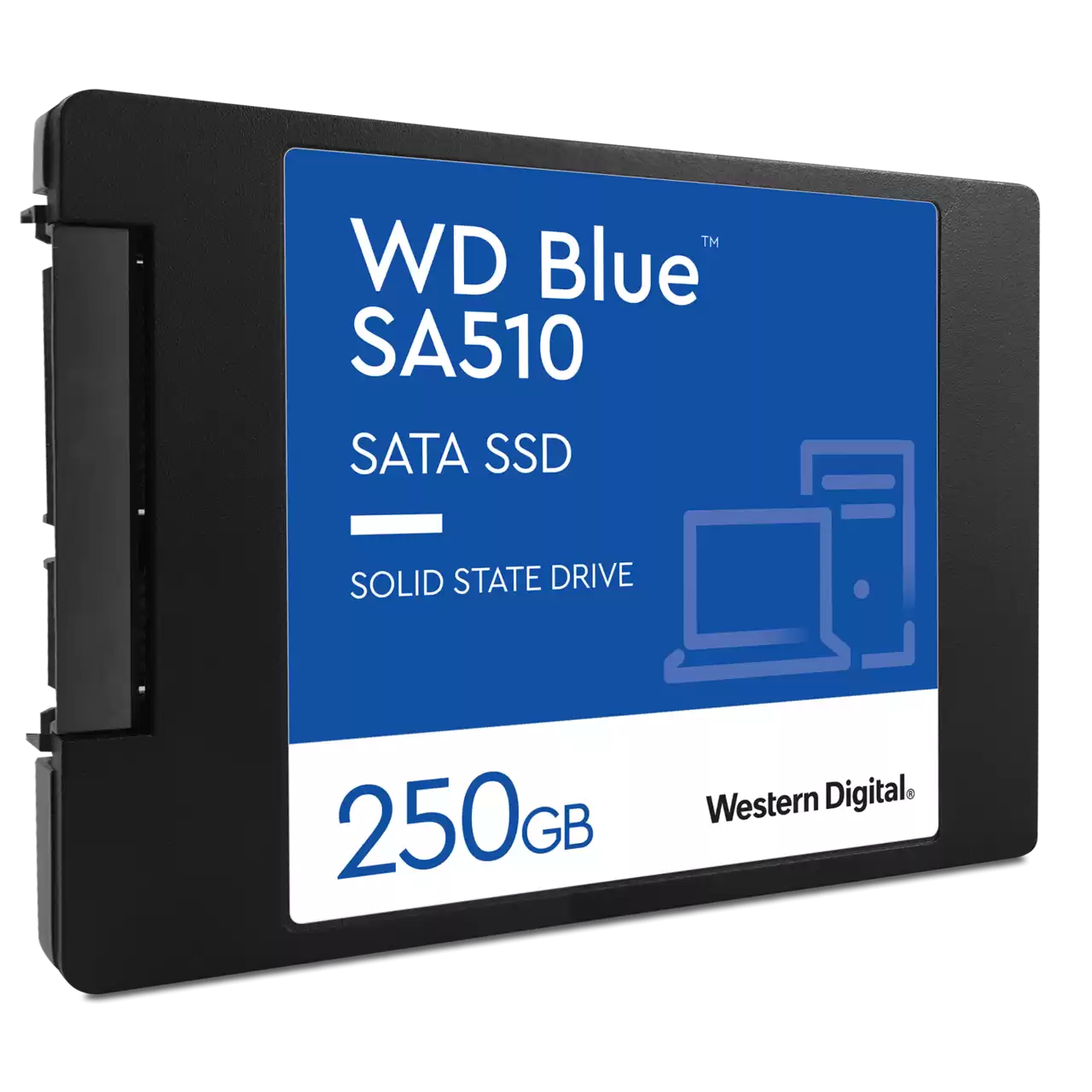 WD Blue SA510 250GB SATA SSD 2.5”/7mm cased
