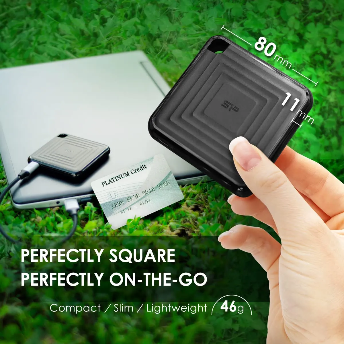 SP Silicon Power Silicon Power 480GB Portable SSD, Compact Pocket-Size USB 3.2 Gen 2 External Solid State Drive - Image 3