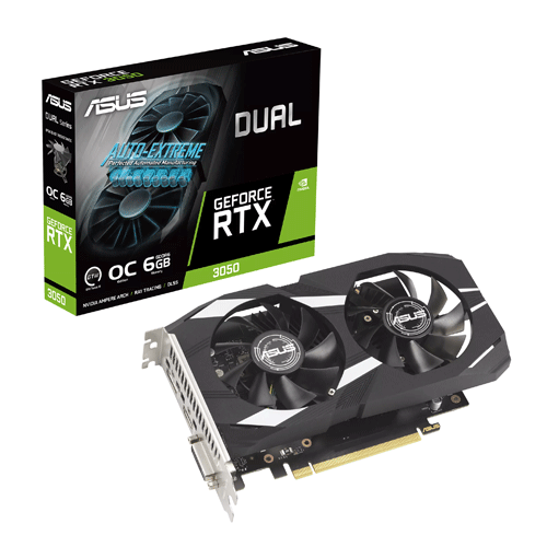 Asus Dual GeForce RTX 3050 OC Edition 6GB GDDR6