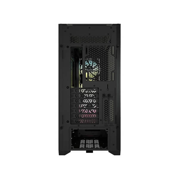 CROSAIR iCUE 5000X RGB Tempered Glass Mid-Tower ATX PC Smart Case — Black