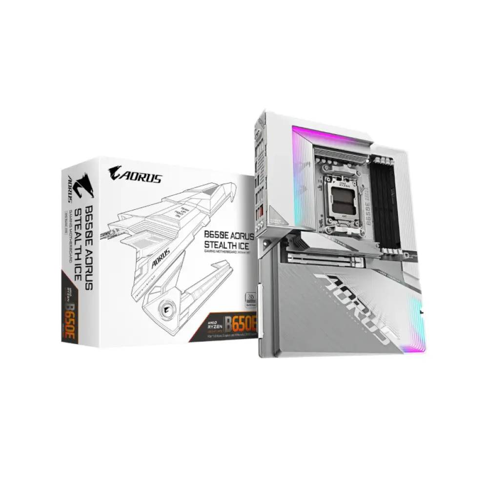 Gigabyte B650E AORUS Stealth ICE AMD AM5 ATX Motherboard