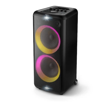 Philips TAX5206 2 Channel Bluetooth party speaker with Karaoke Effects, Black