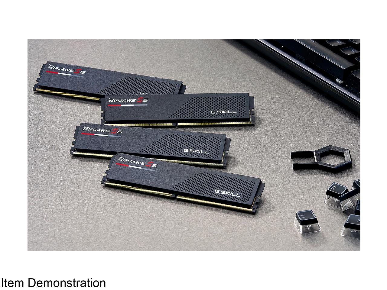 G.SKILL Ripjaws S5 Series 64GB (2 x 32GB) 288-Pin PC RAM DDR5 5600 (PC5 44800) Intel XMP 3.0 Desktop Memory Model F5-5600J3636D32GX2-RS5K