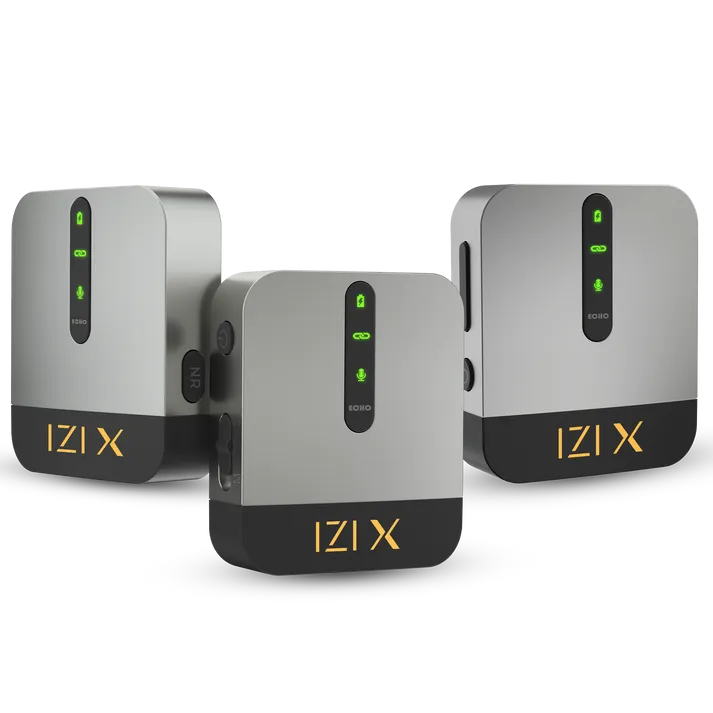 IZI X Wireless Microphone - 360 Omnidirectional, 120M Range, 15Hr Life