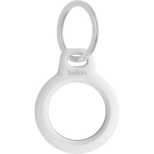 Belkin Apple AirTag White Secure Holder With Key Ring
