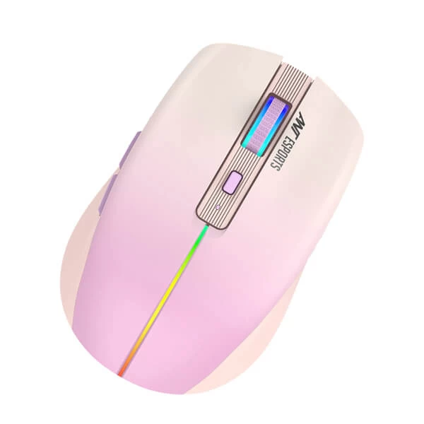 Ant Esports GM400W RGB Wireless Gaming Mouse (Light Pink)