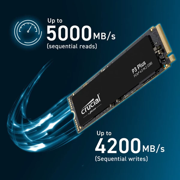 Crucial P3 Plus 500GB M.2 NVMe Internal SSD - Image 3