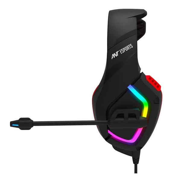 Ant Esports H530 Multi-Platform Pro RGB Gaming Headset(BLACK-RED)