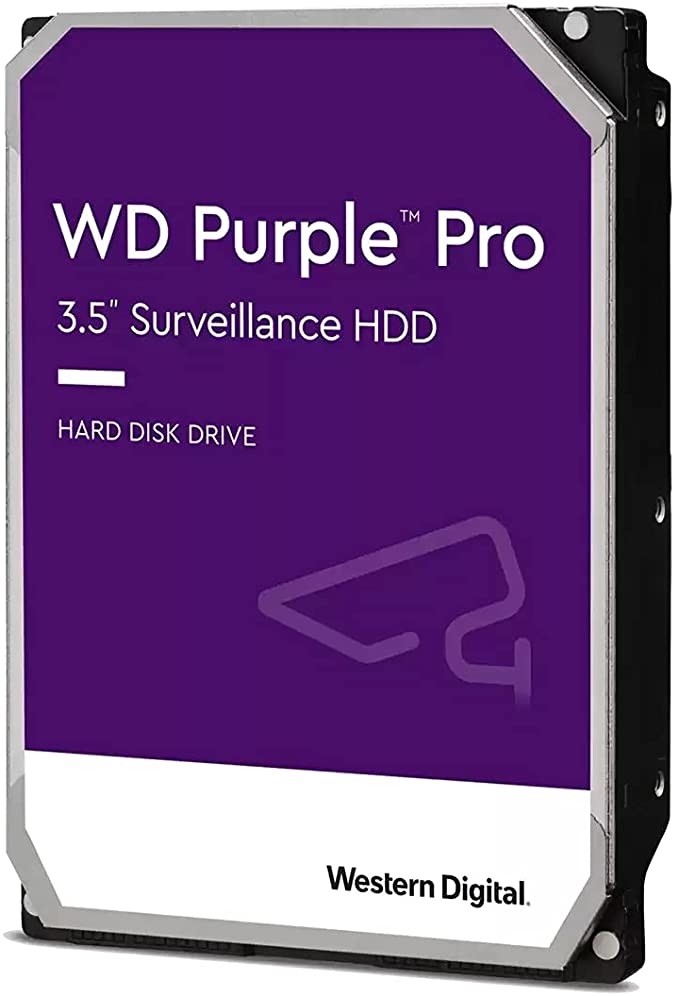 Western Digital 8TB WD Purple Pro Surveillance Internal Hard Drive HDD - SATA 6 Gb/s, 256 MB Cache, 3.5" - WD8001PURP
