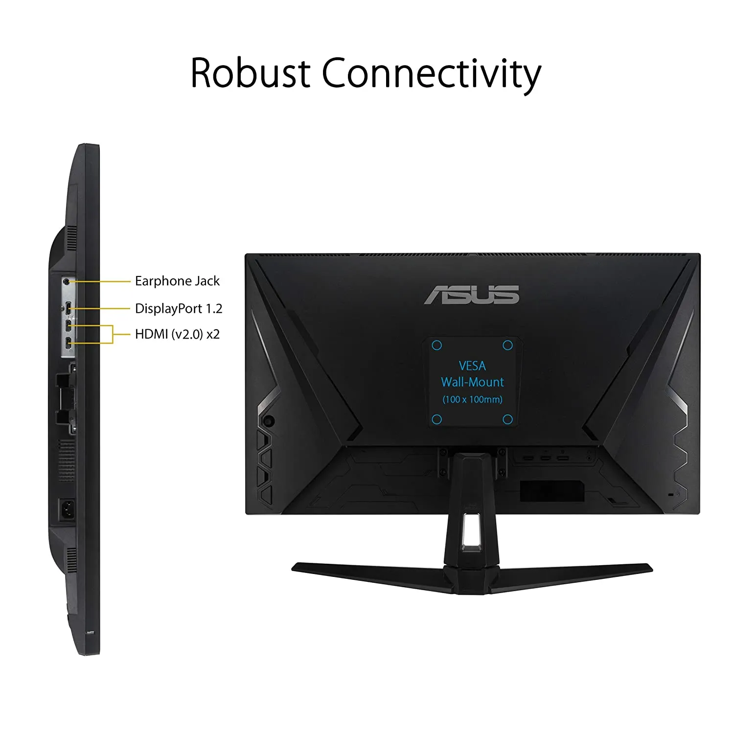 ASUS TUF Gaming VG289Q1A 4K Gaming Monitor – 28 inch UHD 4K (3840x2160), IPS, DCI-P3, Adaptive-Sync, FreeSync™, HDR 10
