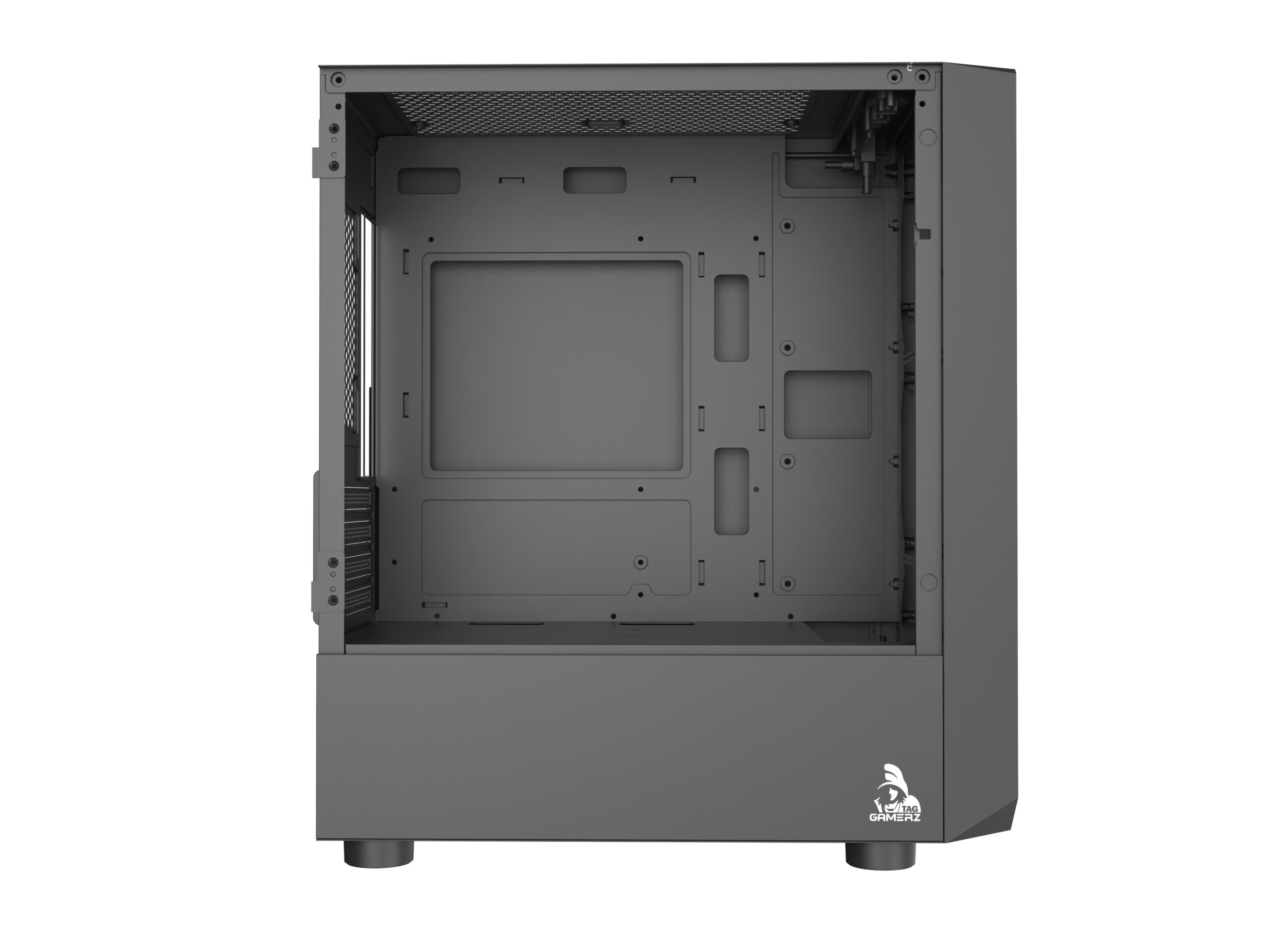 TAG Gamerz Pulser Mid-Tower Computer PC Case/Gaming Cabinet BLACK