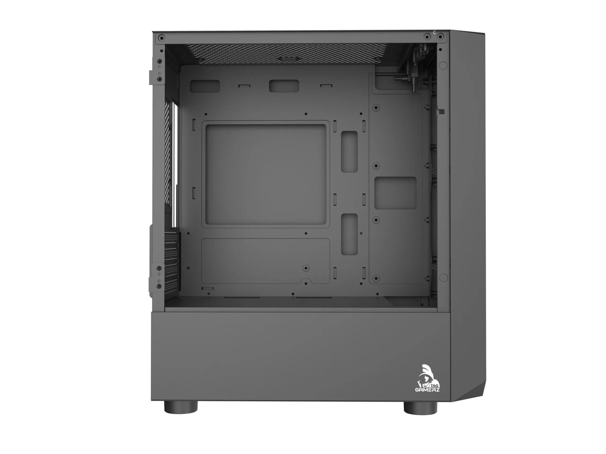 TAG Gamerz Pulser Mid-Tower Computer PC Case/Gaming Cabinet BLACK