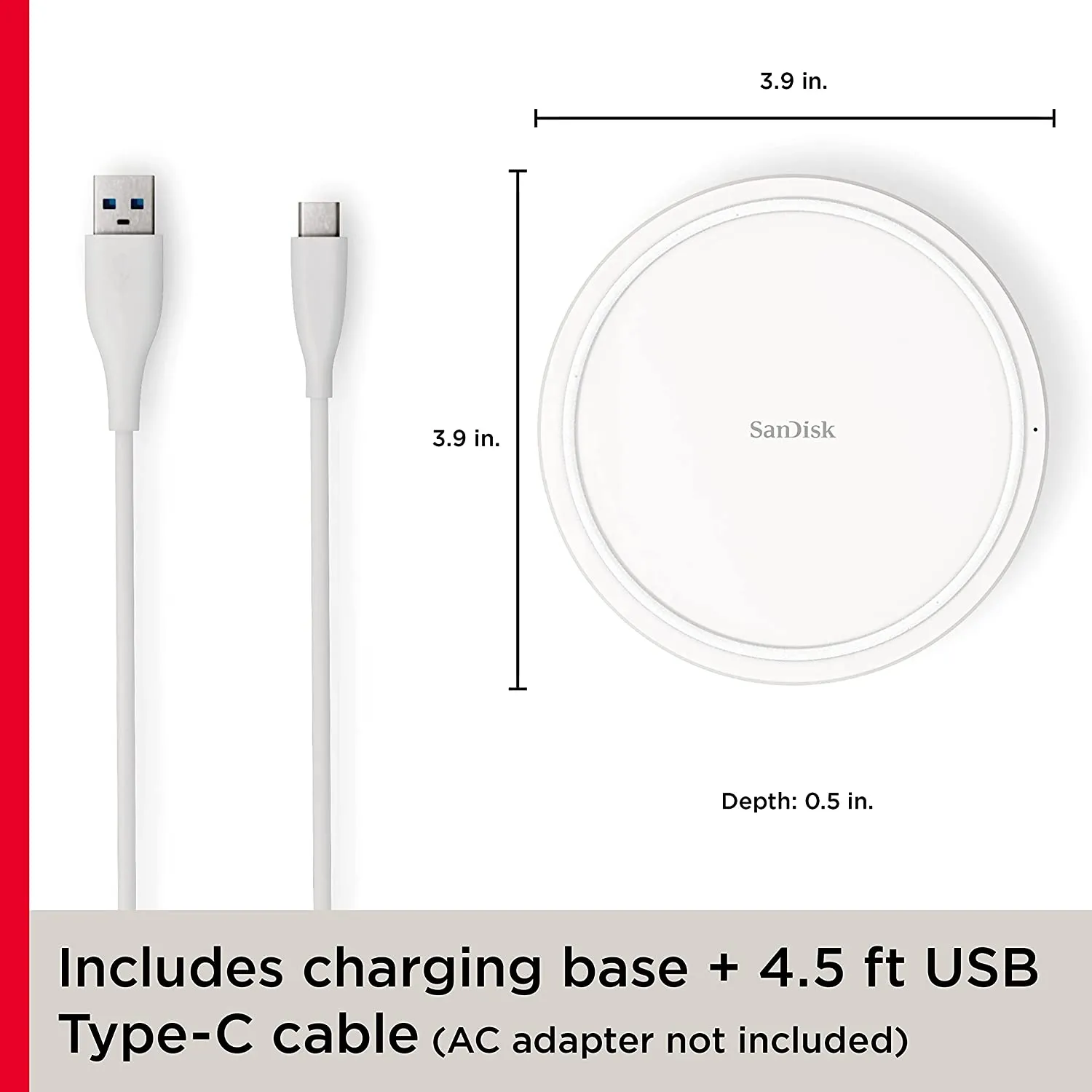 SanDisk Ixpand Wireless Charger Pad 15W hover view